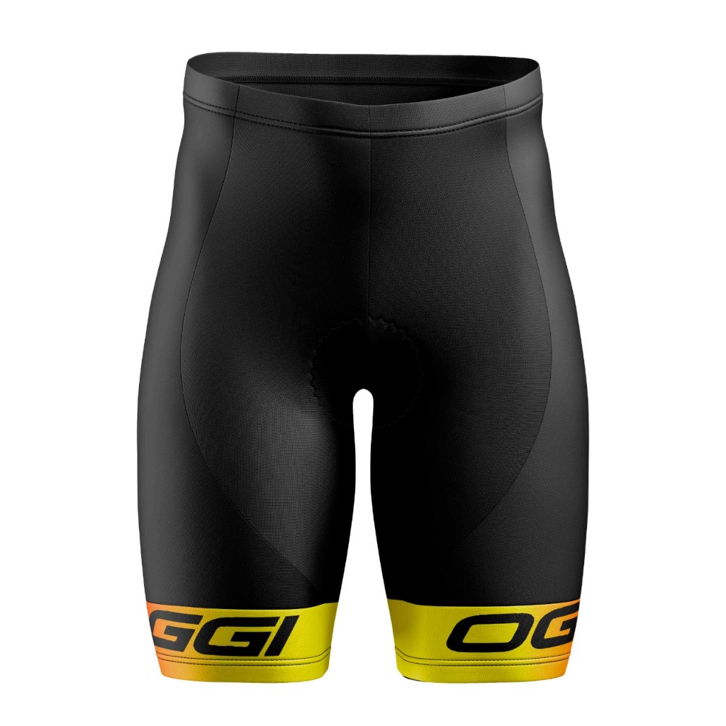 Bermuda Ciclismo Oggi Amarela  Masculina/Feminina C/Forro em Gel CÓD 107