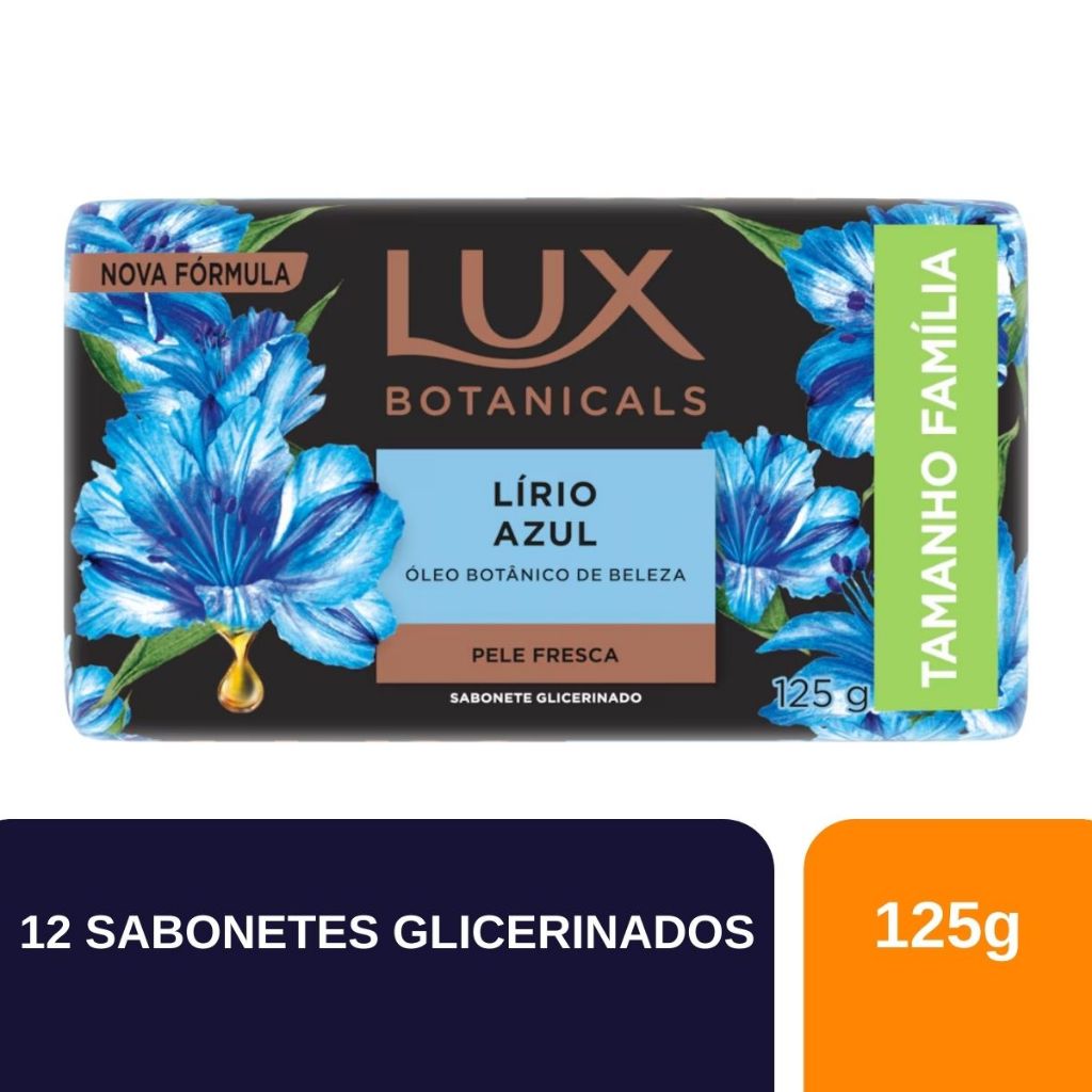 Kit 12un Sabonete Lux Lírio Azul Botanicals 125g em Oferta na Shopee
