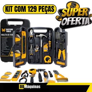 Kit de Ferramentas com 129 peças + Maleta - Fasterr