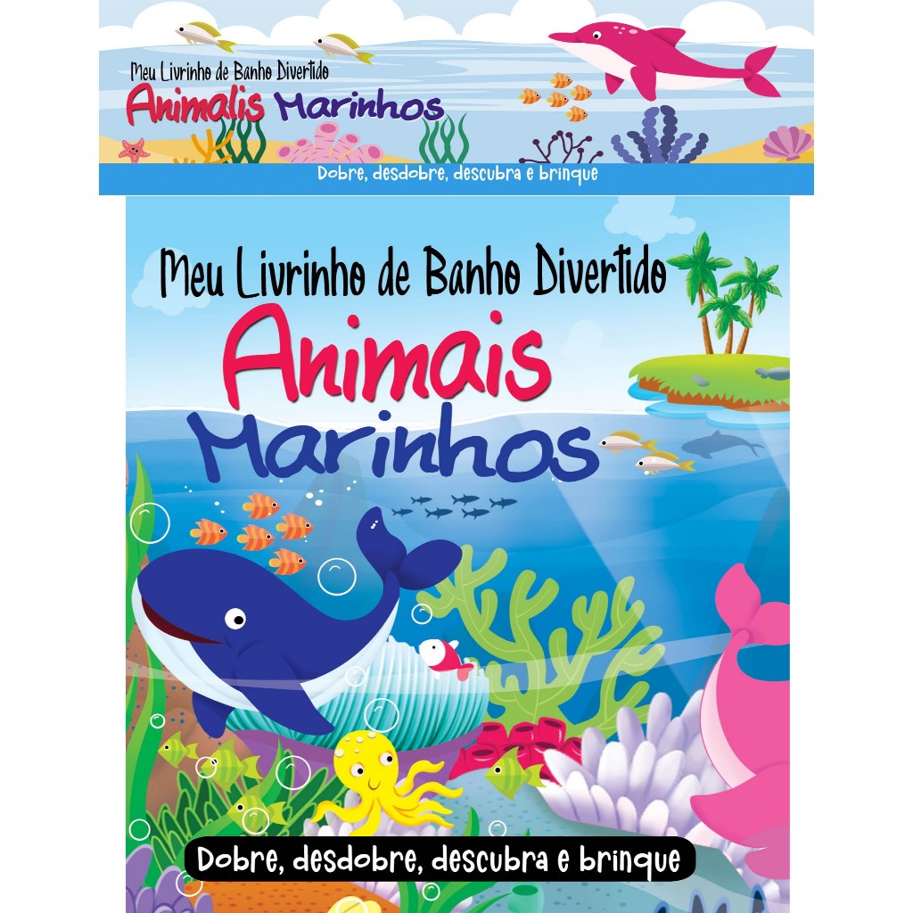 Meu Livrinho de Banho Divertido 03 - Animais Marinhos em Oferta na Shopee