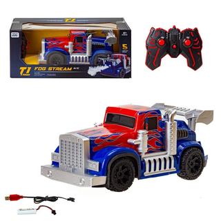 Carreta de Controle Remoto Optimus brinquedos menino Solta Fumaça Com Luzes Recarregável