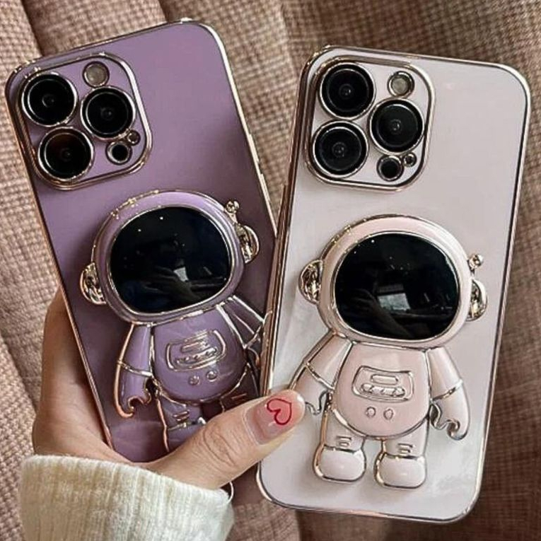 Kelly Capas Capinha de Celular com Suporte Astronauta para Iphone 14,15,16,16PLUS,16PRO,16PROMAX em Oferta na Shopee