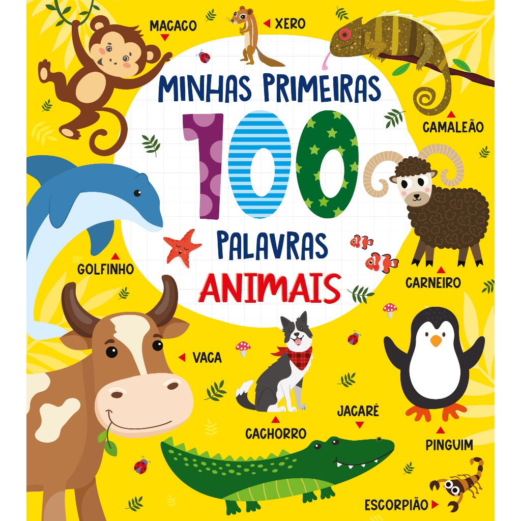Coleção Minhas Primeiras 100 Palavras - Animais em Oferta na Shopee