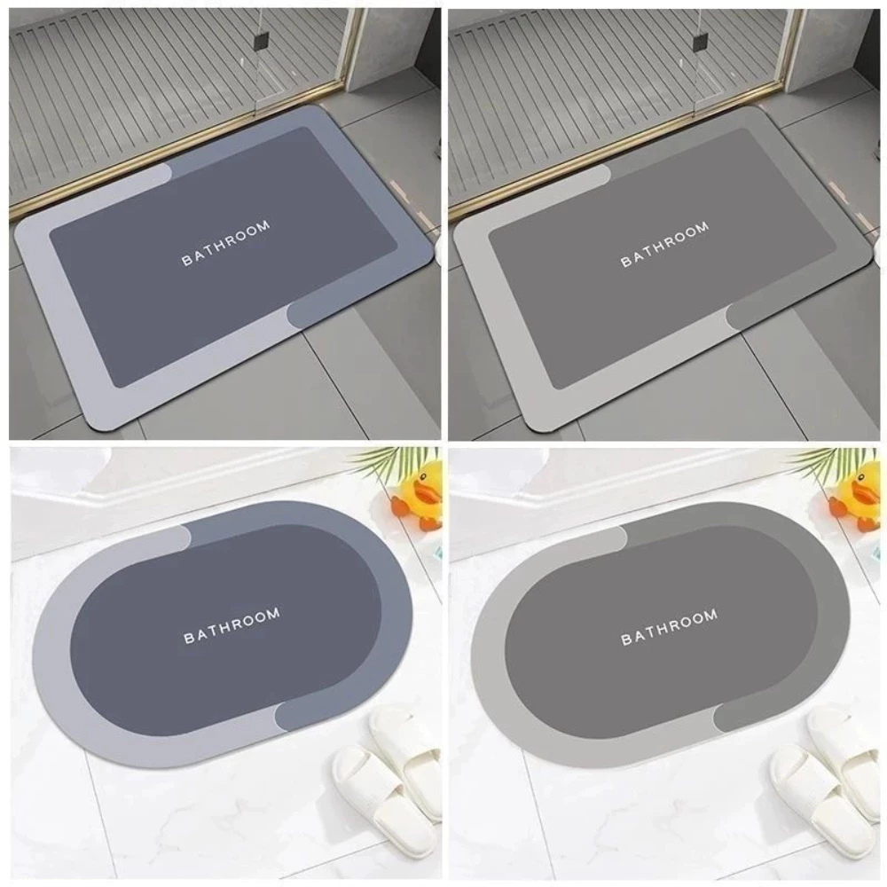 Kit 4 Tapetes Absorvente Antiderrapante Para Banheiro/Porta De Entrada em Oferta na Shopee