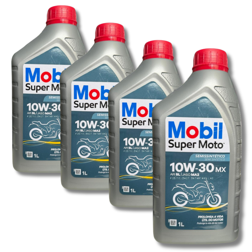 KIT 4 MOBIL MOTO 10W30 API SL JASO MA2