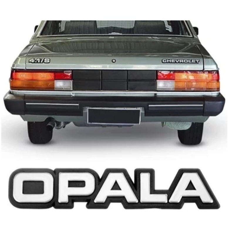 EMBLEMA ESCRITO - OPALA 82/90 (CROMADO) GM