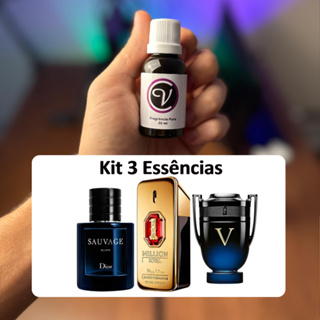 Kit 3 Essências 10ml Perfumes Aromatizantes em Oferta na Shopee