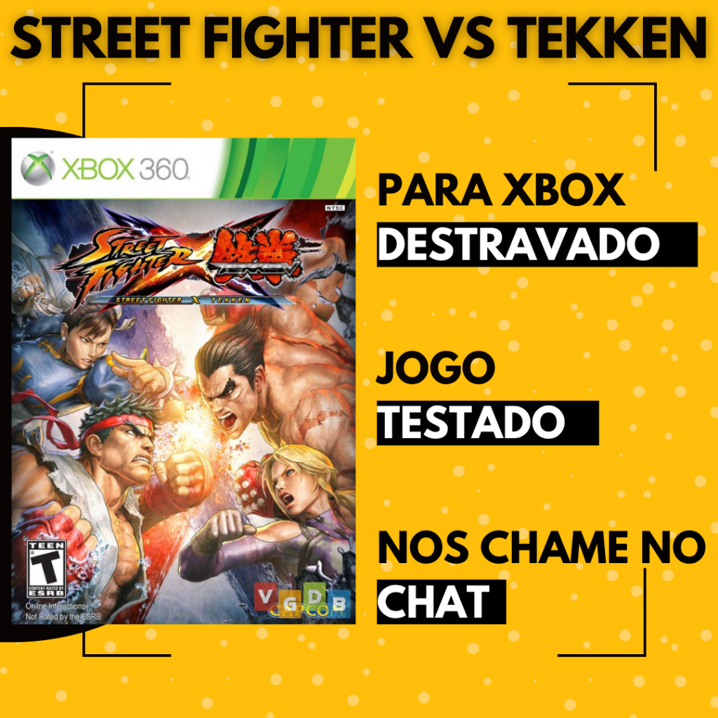 STREET FIGHTER VS TEKKEN - XBOX 360 - LUTA