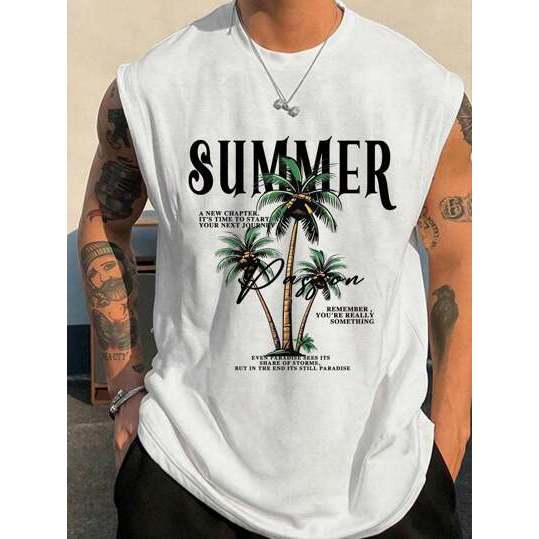 Camiseta Regata Oversized Streetwear Summer Estampada Camisa Cavada Unissex Camiseta Larga Algodão Masculina Feminina