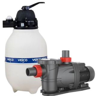 Filtro V-30 + Bomba 1/3cv Veico Para piscinas Até 30.000l em Oferta na Shopee