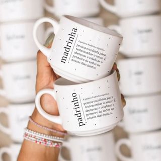 Kit Xicaras Personalizadas Para Padrinhos 180ml Envio Rápido em Oferta na Shopee