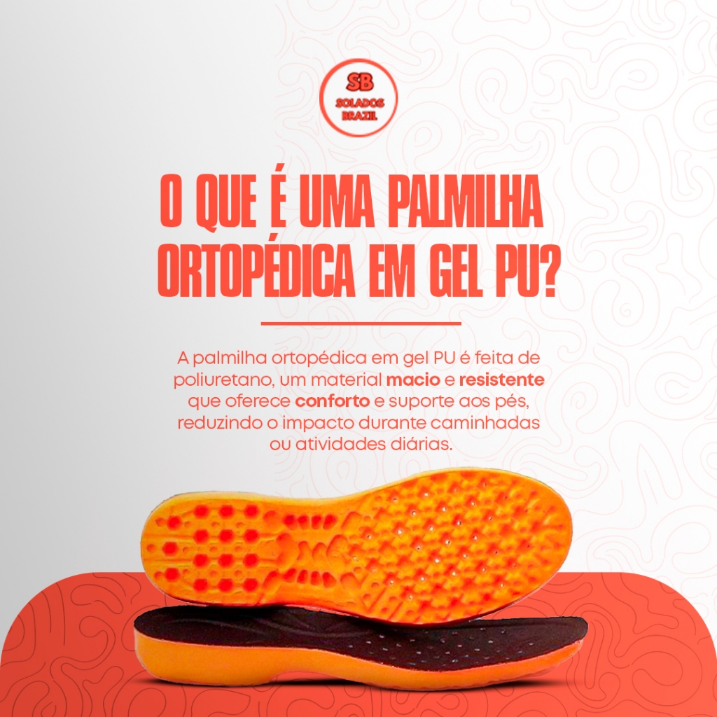 PALMILHA EM GEL P.U SILICONE ORTOPÉDICA ANATÔMICA PARA VARIS HORAS DE TRABALHO ENVIO IMEDIATO