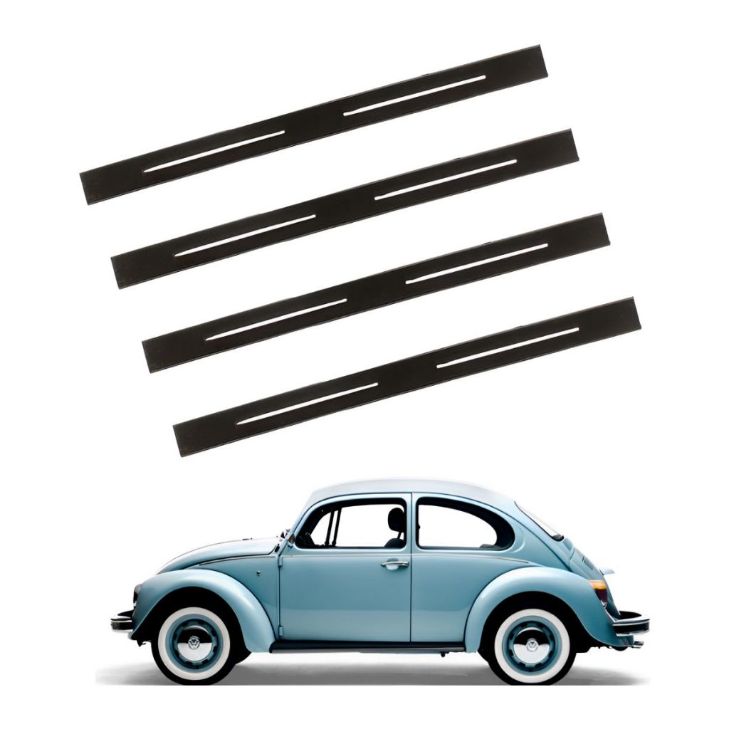 Kit 4 Deslize Calço Régua Trilho Banco Fusca Kombi Brasília