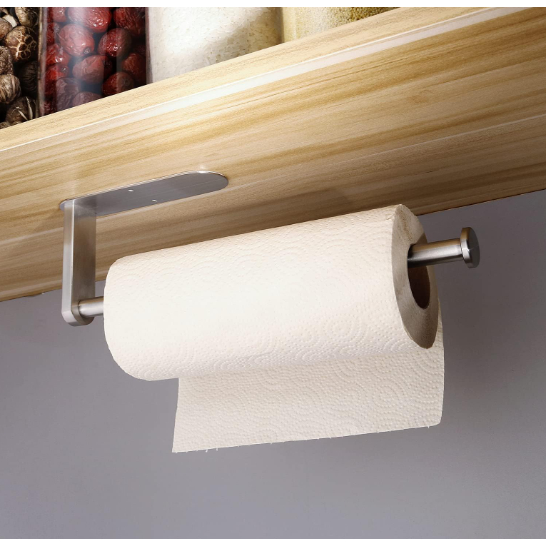 Porta Toalhas de Papel Autoadesivo Duro Aço Inoxidável para Banheiro e Cozinha em Oferta na Shopee