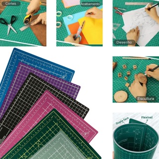 Base De Corte Dupla Face Auto Regenerativa A3 45x30cm ou A2 60x45cm Patchwork Scrapbook Artesanato em Oferta na Shopee
