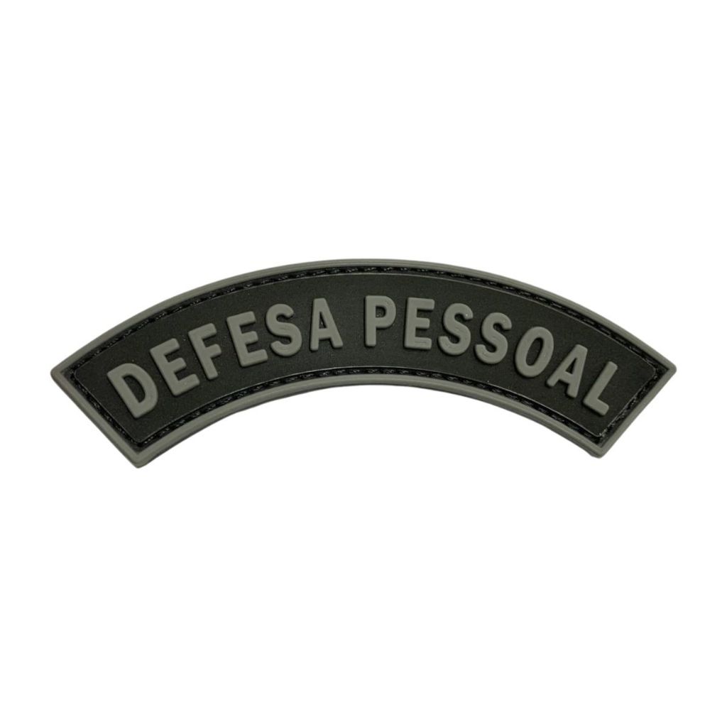 Patch Emblema Manicaca Defesa Pessoal Emborrachado com Velcro