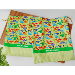 Saquinho com ou sem forro, 35x30cm, ideal para creche e pré escola -Roupa limpa, roupa suja, Toalha, etc, personalizado. em Oferta na Shopee