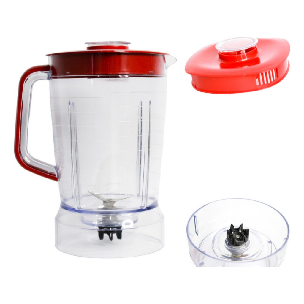 Copo Liquidificador Compatível com Mondial Inox L1000 L1100 L1200 Vermelho em Oferta na Shopee