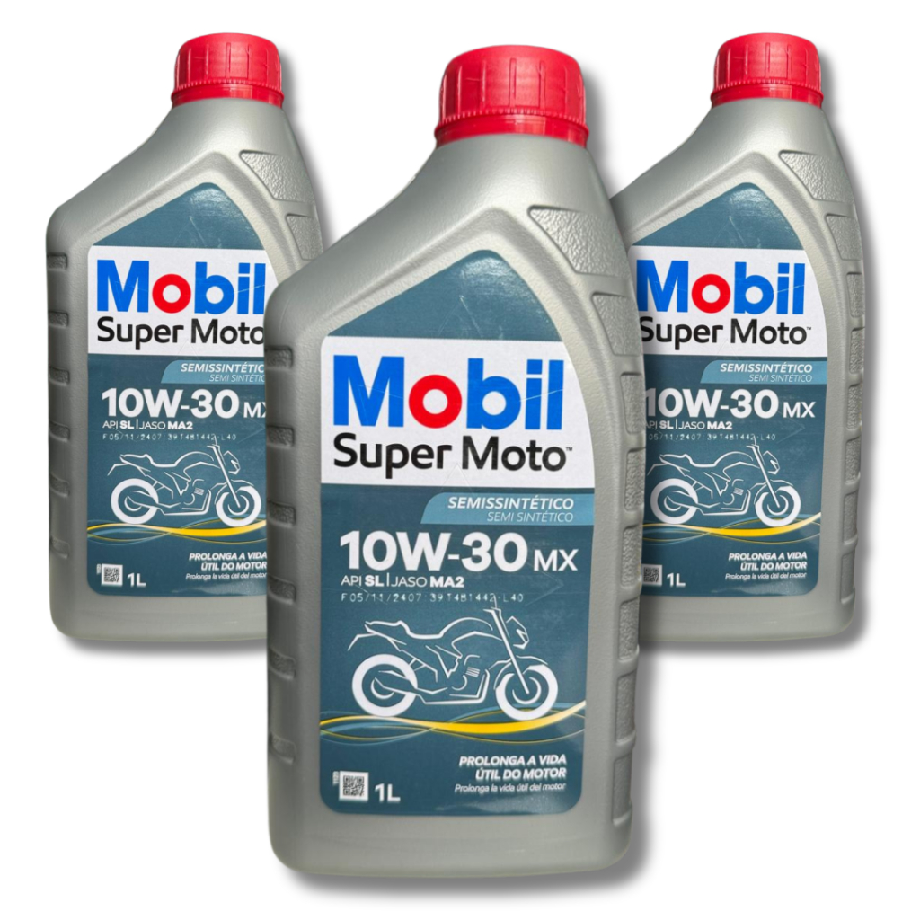 KIT 3 MOBIL SUPER MOTO 10W30 API SL JASO MA2