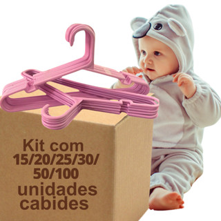 Kit Cabides Infantis Rosa de Plástico Resistente para Bebê em Oferta na Shopee