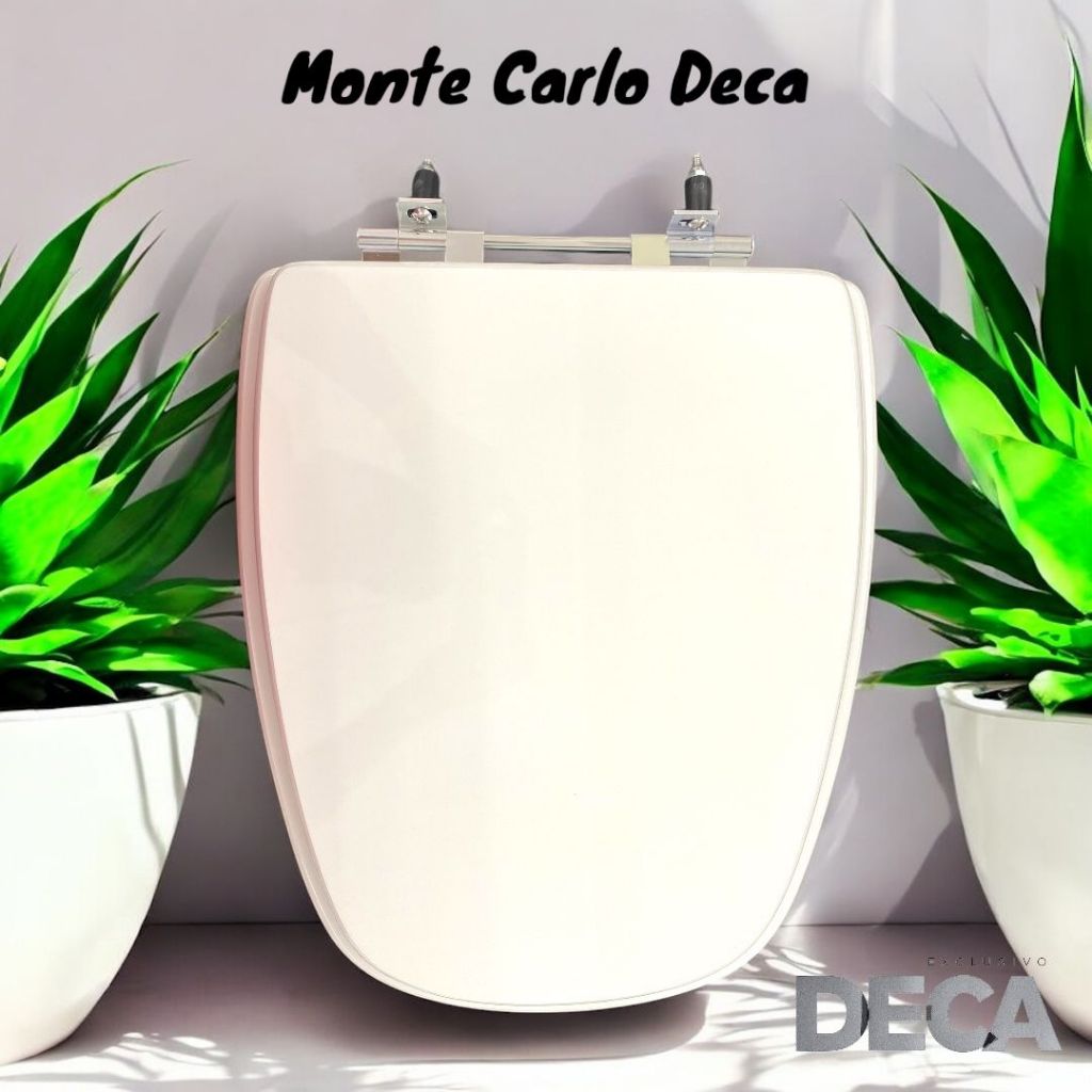 Assento Santitario em Mdf Laqueado Branco Exclusivo para vasos DECA MONTE CARLO 0,36X0,44 -PR