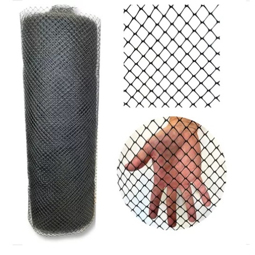 Tela Plastica Preta 1M ou 1,5M para Proteção - Multiuso - Tela de Proteção Gatos, Jardinagem, Passarinhos. em Oferta na Shopee