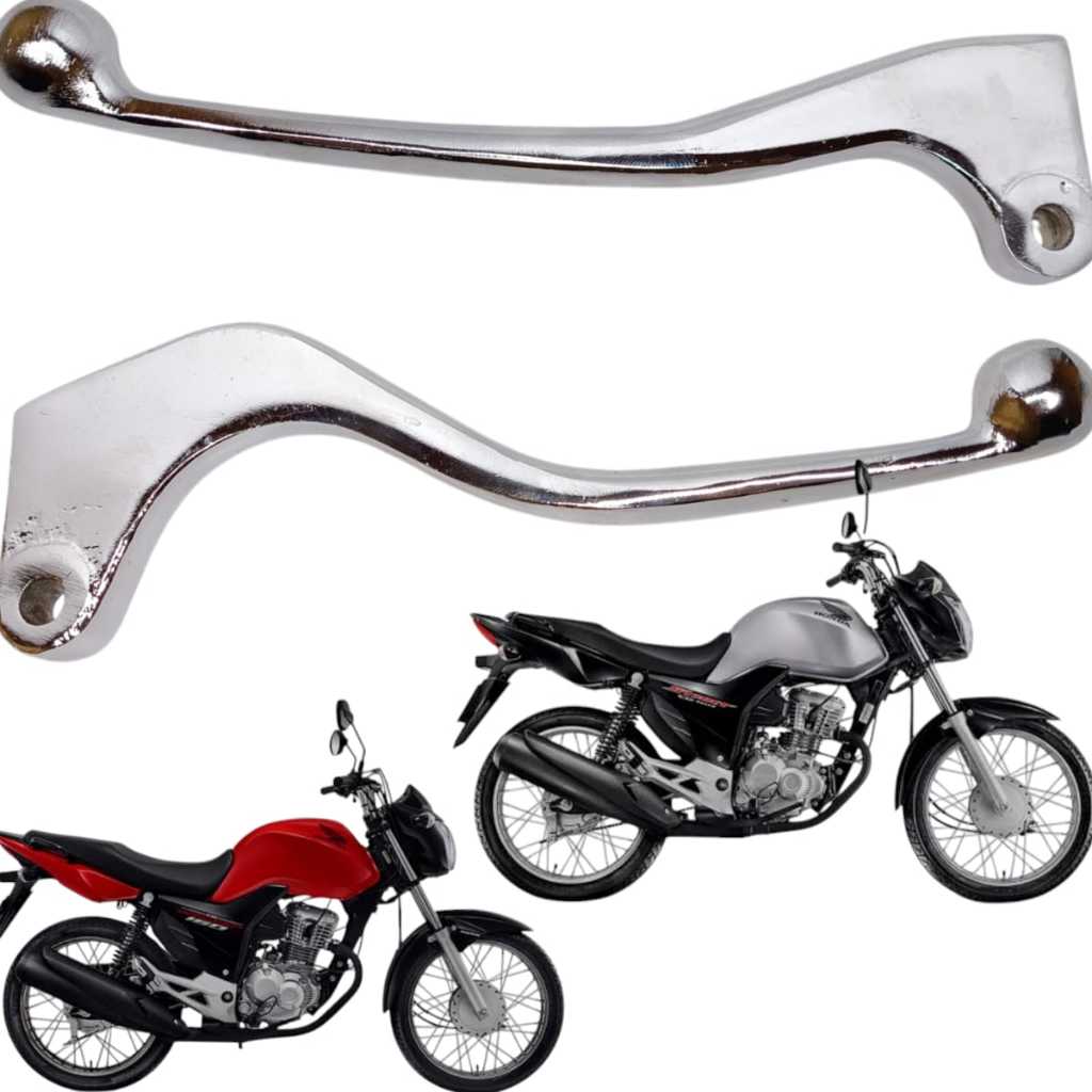 Par Manete Cromado Honda Start 160 Freio Lona Tambor 2018 2019 2020 2021 2022 2023