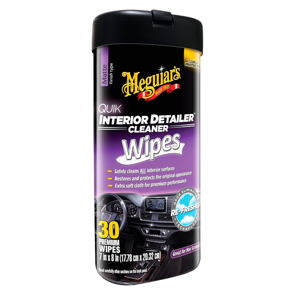 Meguiar's Cleaner Quik Interior Detailer 30 Lenços Wipes