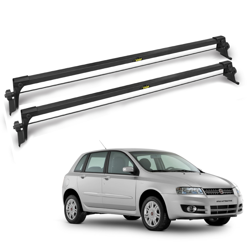 TRAVESSA Rack De Teto Preto Para Fiat Stilo 2003 2004 2005 2006 2007 2008 2009 2010