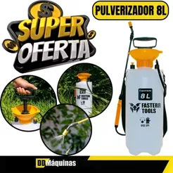Pulverizador Borrifador Manual Com Bomba e Mangueira 8 Litros FST030 - Faster