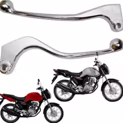 Par Manete Cromado Honda Start 160 2018 2019 2020 2021 2022 2023 Freio Tambor Lona