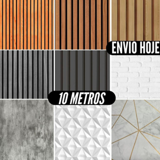 Papel de Parede Ripado Madeira  Cimento Queimado  Auto Adesivo Tijolinho Geométrico Mármore Branco em Oferta na Shopee