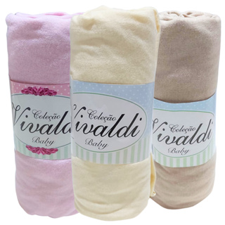 Kit 3 Lençol de Berço Americano 130x70 cm 100% Algodão coleção Vivaldi Sul Brasil 66.02.0001 em Oferta na Shopee