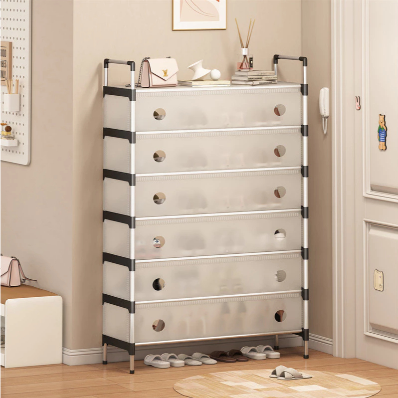 Sapateira Multiuso 7 Andares Desmontável Armário Organizador de Calçados Roupas e Acessórios Prática Durável e Moderna