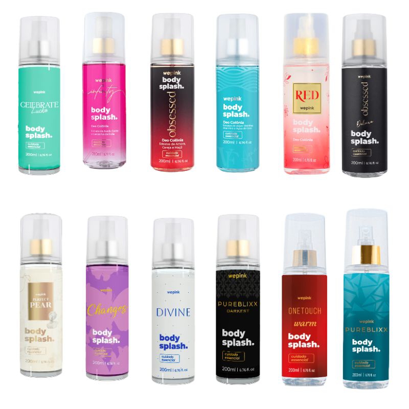 Body Splash Obsessed/Red/Changes/Divine 200ml Diversas Fragrâncias Escolha seu preferido em Oferta na Shopee