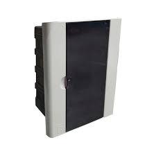 Quadro Distribuição fumê Embutir 6/8 Disjuntores s/ barramento Pvc PERLEX