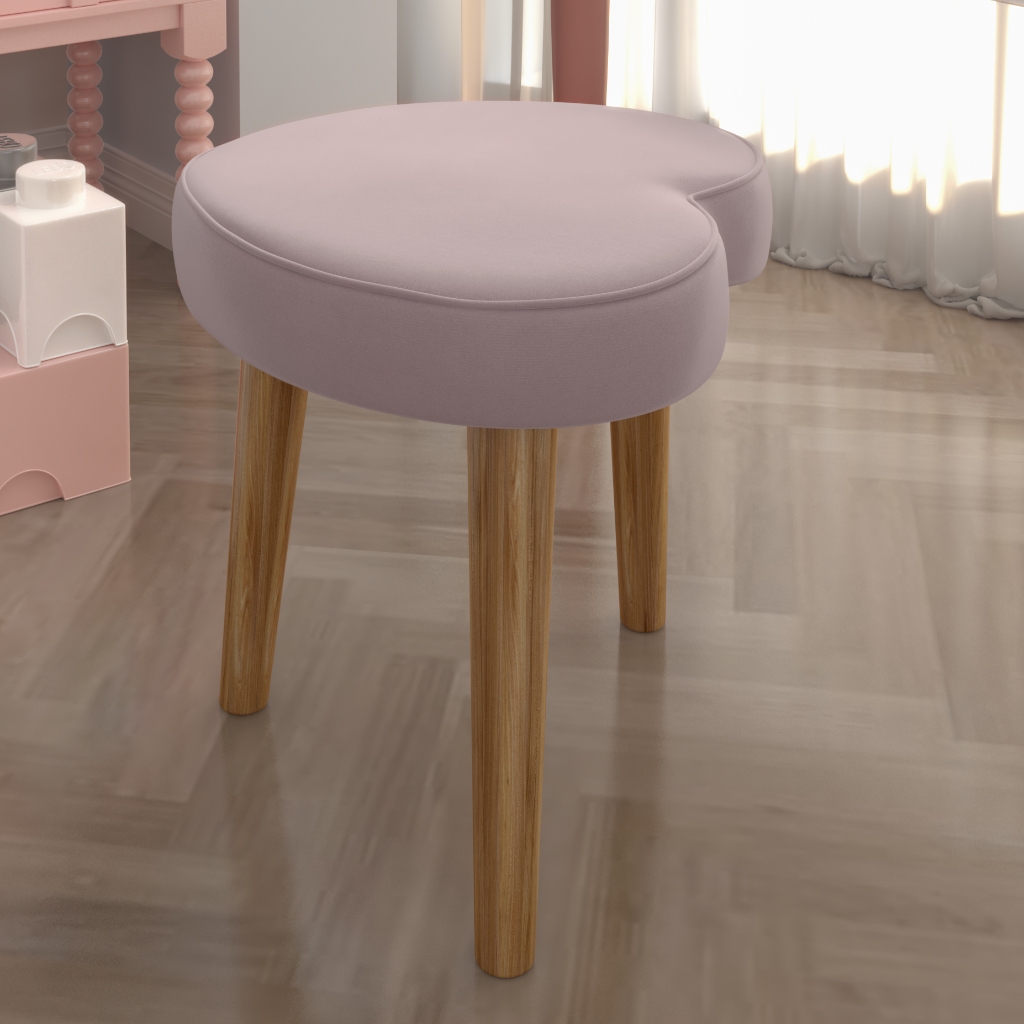 BANQUETA BIGSONO CORAÇÃO ALTURA  COM OS PÉS  0,48 LARGURA 0,40 em Oferta na Shopee