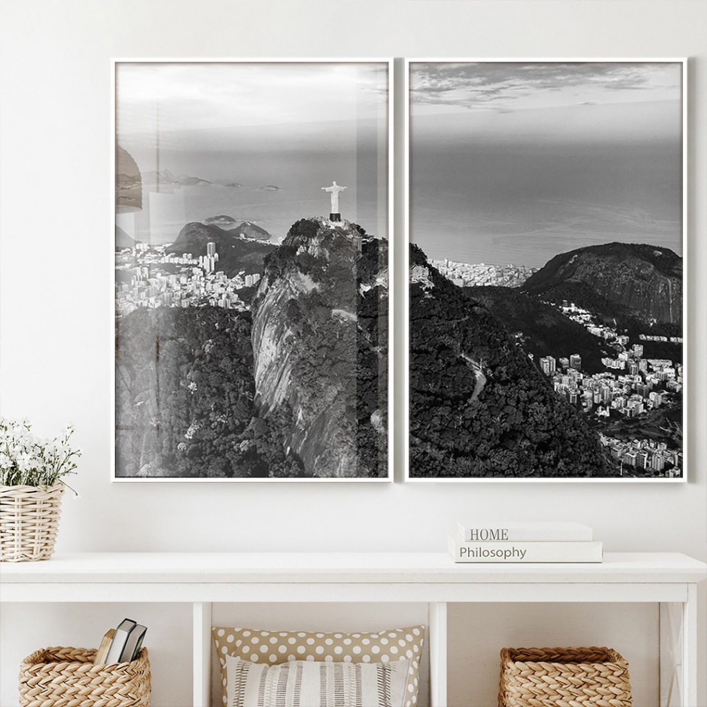 Quadro Rio De Janeiro Quadro Com Moldura E Vidro Quadro Decorativo Sala Quarto C