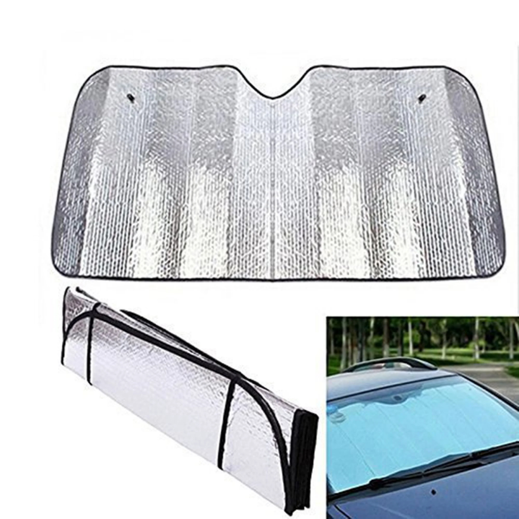 Para Sol Protetor de Parabrisa Painel Frontal Vans Micro Ônibus Solar Reflexivo Repele Esfria Alivia