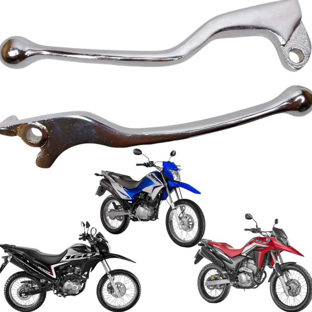 Manete Cromado Xre 300 Nxr Bros 150 160 Nx4 Falcon Xr 250 Tornado Freio a Disco