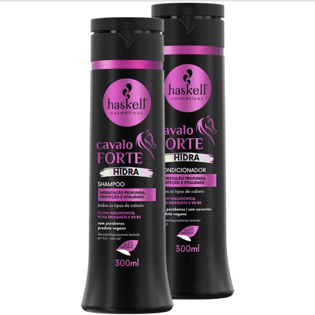 Kit Haskell Cavalo Forte Hidra Shampoo e Condicionador 300ml