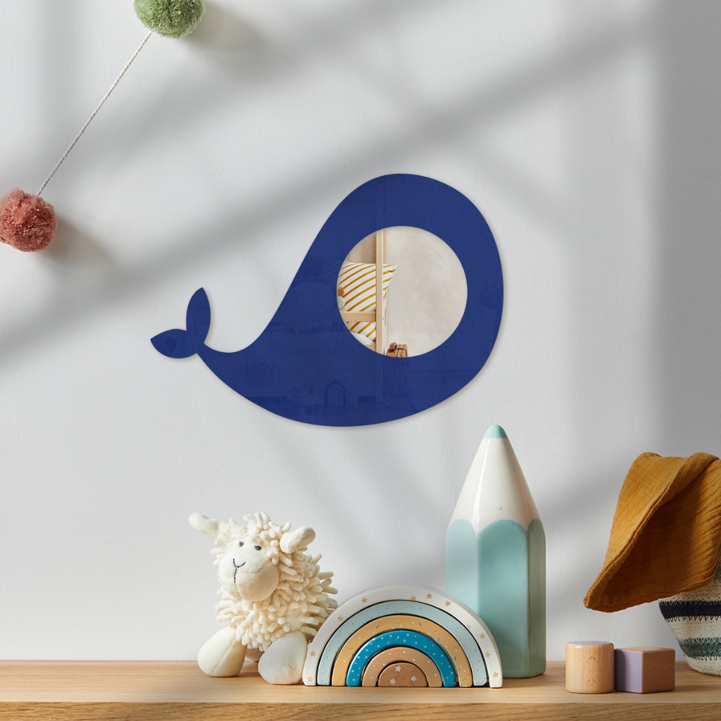 Espelho Kids para Quarto Infantil 25x35cm Decoração de Criança para Meninos e Meninas