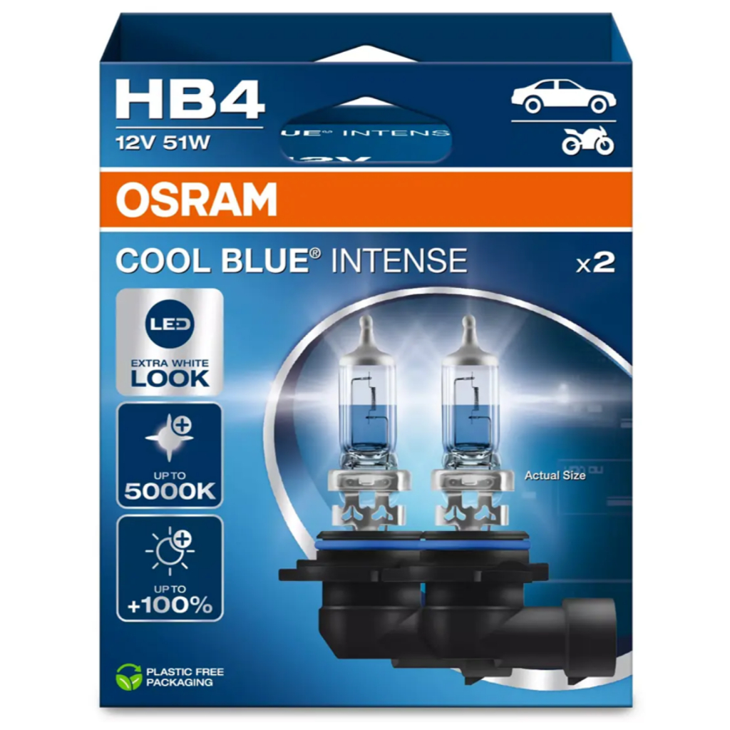 Par Lâmpada Osram Cool Blue Intense HB4 5000K 55w 12v em Oferta na Shopee