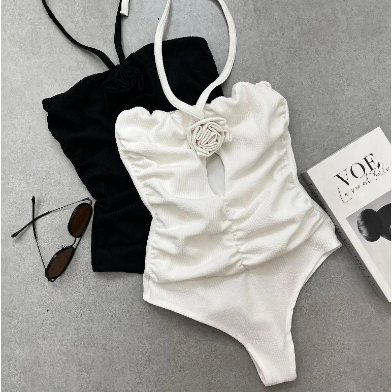 Body Feminino Elegante BODDY FLOR Cavado Bory Bori Bores Maio Verão Praia Lançamento Estilo Bodysuit — imagem 1