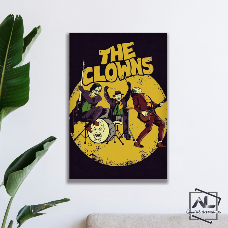 Plaquinha Quadro Personalizado Decorativo Coringa The Clowns Joker 20x30
