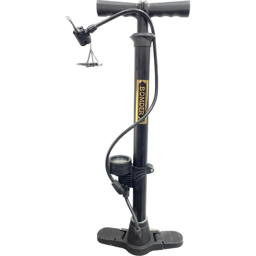 Bomba De Ar 60cm Manômetro 160psi Manual Para Pneus Carro Moto Bicicleta Disponível Envio Rápido