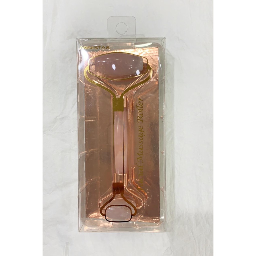 Massageador Facial Pedra Jade Rolo De Massagem Anti Estresse