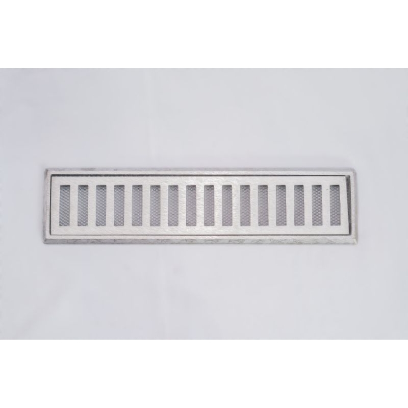 ralo linear 10x40 cm em aluminio jr grelhas com acabamento escovado suporta passagem de veiculos