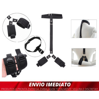 Algema Amarra Mãos E Pescoço Bondage Bdsm Black Friday em Oferta na Shopee