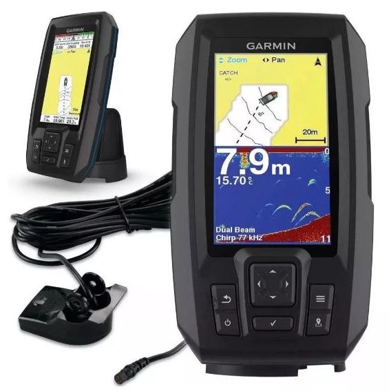GPS SONAR LOCALIZADOR DE CARDUME GARMIN STRIKER PLUS 4 COM TRANSDUCER ORIGINAL